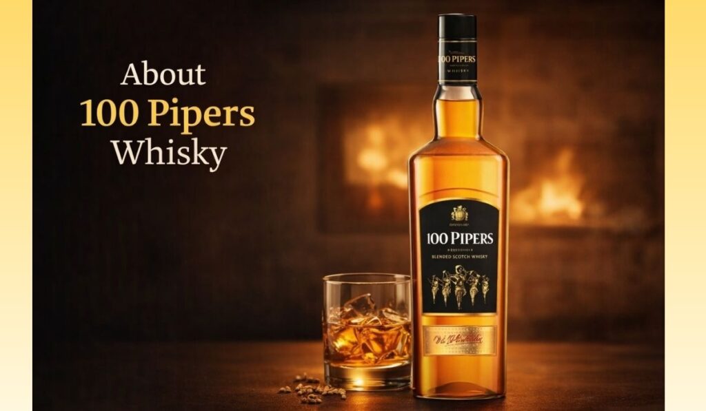 About 100 Pipers Whisky