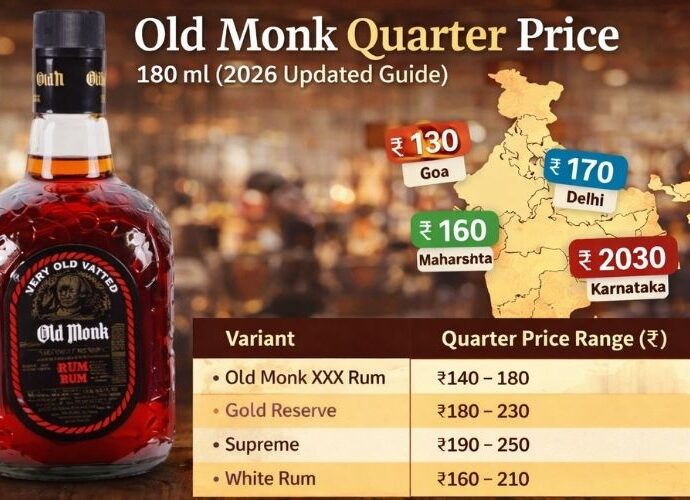 Old Monk Quarter Price